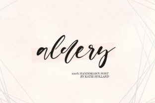 Aldery: A Handwritten Typeface for Editorial Charm