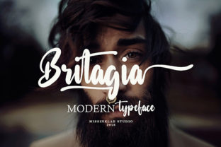 Britagia: A Handwritten Font for Editorial Design