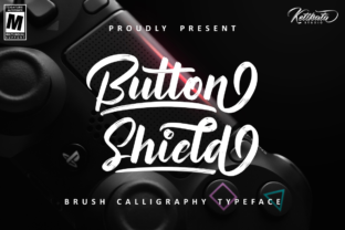 Button Shield: A Bold Handwritten Font for Marketers