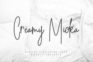Creamy Micka: A Handwritten Typeface for Editorial Warmth