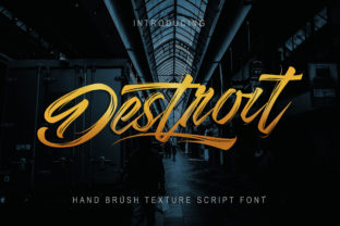 Destroit: A Bold Handwritten Font for Campaigns
