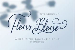 Fleur Bleue Font: A Bold Script for Modern Brands