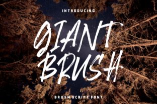 Giant Brush: A Bold Handwritten Font for Editorial Design