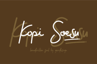 Kopi Soesu: A Handwritten Typeface for Modern Editorial Design