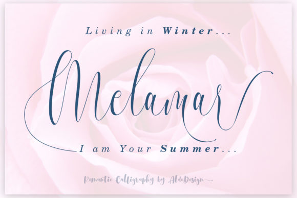 Melamar: A Luxurious Script Font for Editorial Design