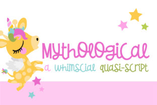Mythological Font: Whimsical Script for Makers