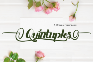 Quintuples: A Script Font for Editorial Charm