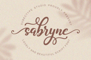 Sabryne Font: A Script Typeface for Social Campaigns