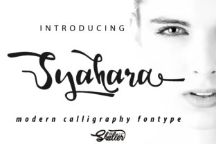 Syahara Typeface: A Bold Script for Brand Identity
