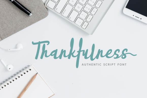 Thankfulness Font: A Bold Script for Brand Identity