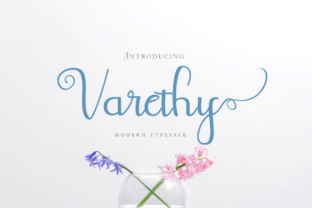 Varethy: A Romantic Script Font for Editorial Design
